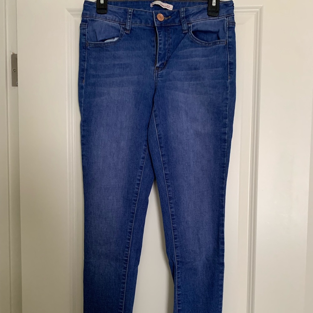 SO jeggings, skinny medium wash blue, size 9